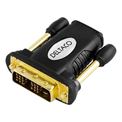 Afbeelding van Deltaco HDMI 11 naar DVI D Adapter HD/60Hz Zwart
