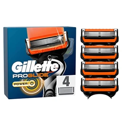 Afbeelding van Gillette ProGlide Power Navulmesjes Voor Mannen, Verpakking Met 4 Navulmesjes, Een Comfortabele Scheerbeurt