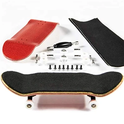 Afbeelding van PhoneNatic Vingerskateboard bouwset in rood (design 5)