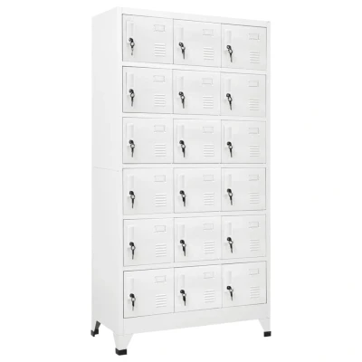 Afbeelding van Lockerkast met 18 vakken 90x40x180 cm metaal