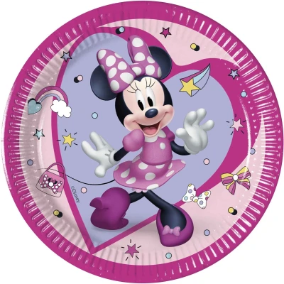 Afbeelding van Minnie Mouse Junior Borden 20cm 8 stuks