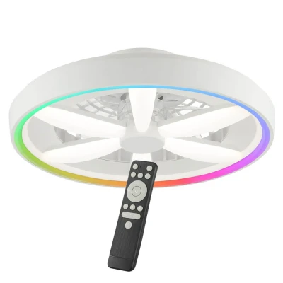 Afbeelding van Brilliant Witte plafondventilator Gaiano met RGB lamp G80935/05