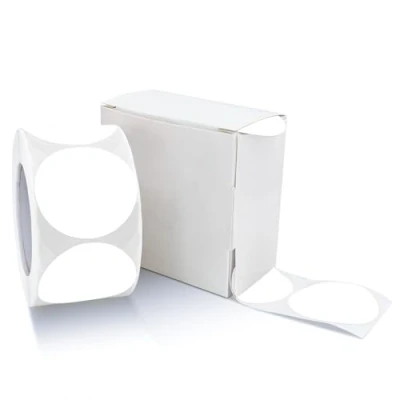 Afbeelding van Ronde Stickers 25mm Wit Zelfklevende Rol Kleine Stippen Labels Kleurcodering Cirkels Verwijderbaar Weerbestendig Met Dispenser Doos 500 Stuks