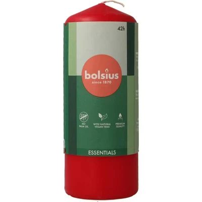 Afbeelding van Bolsius Stompkaars 150/58 delicate red 1 stuks