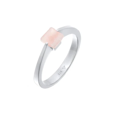 Afbeelding van Elli Basic Statement LOOK Ring, Dames, Maat: 56, Silber
