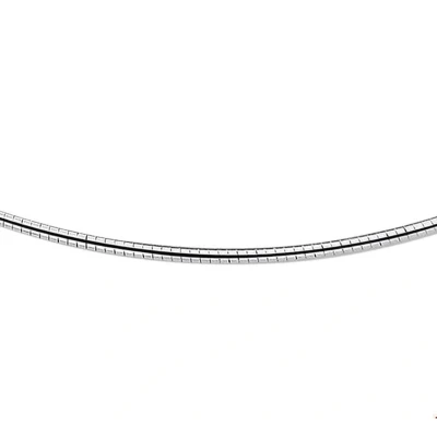 Afbeelding van Zilver Gerhodineerde Collier omega rond 2 1308160 50 cm