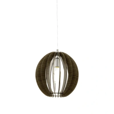 Afbeelding van EGLO Cossano   Hanglamp   1 Lichts   Ø300mm.   Nikkel Mat   Donkerbruin