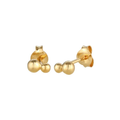 Afbeelding van Elli Double GEO Oorbellen goldcoloured, Dames, Maat: One Size, Gold coloured