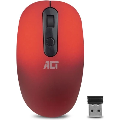 Afbeelding van ACT AC5115 Draadloze Muis 1200 DPI Nano Ontvanger Rood