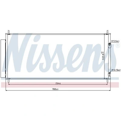 Afbeelding van Nissens Airco condensor 940240
