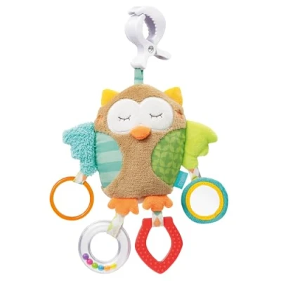 Afbeelding van Fehn Kinderwagenhanger Sleeping Forest Uil Polyester 25 Cm