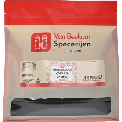 Afbeelding van Van Beekum Specerijen Nigellazaad (Zwarte Komijn) 1 kilo (hersluitbare stazak)