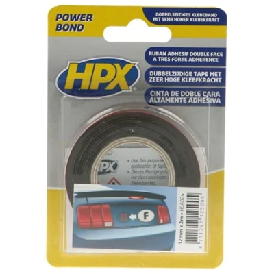 Afbeelding van Dubbelzijdig acryl tape hsa powerbond antraciet 12mm x 2m