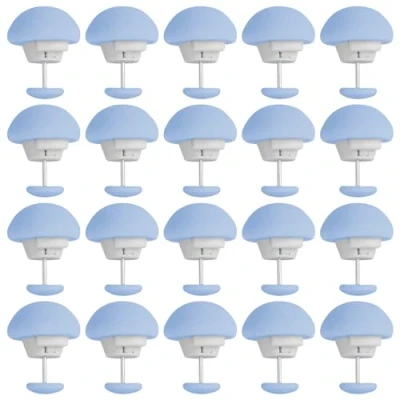 Afbeelding van 20 stuks witte dekbedclips voor dekbed binnen, dekbedovertrekset voorkomt dat verschuift, dekbedovertrek clips dekbed, decoratie (blauw)