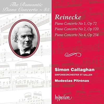 Afbeelding van Simon Callaghan, Sinfonieorchester St.Gallen, Modestas Pitrenas Reinecke: Piano Concertos (CD)