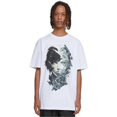 Afbeelding van Upscale by Mister Tee Puppet Master Heavy Oversize Tshirt print, Heren, Maat: XS, White