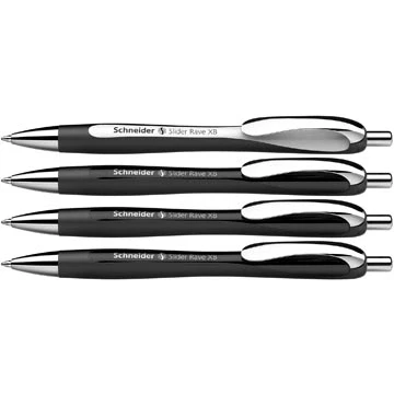 Afbeelding van Schneider Schreibgeräte 4 stuk(s) Slider Rave XB 132584 Balpen 0.7 mm Kleur inkt: Blauw N/A