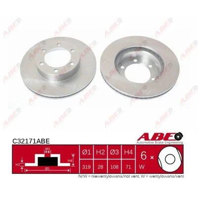 Afbeelding van ABE Remschijven C32171ABE