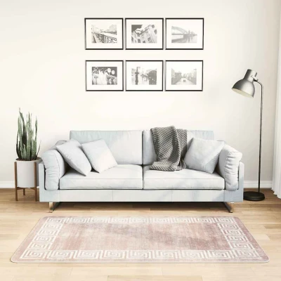 Afbeelding van Vloerkleed wasbaar anti slip 80x150 cm beige