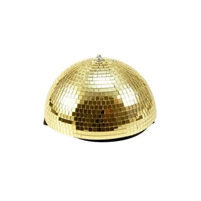 Afbeelding van Eurolite Halve Discobal Spiegelbol Discobol 30cm Goud met motor