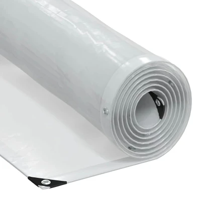 Afbeelding van vidaXL Doorzichtig zeildoek met zeilringen 3x6 m polyethyleen