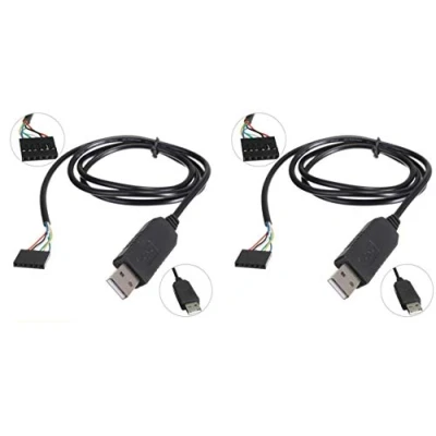 Afbeelding van 2 stks 6Pin FTDI FT232RL USB naar Seriële Adapter Module TTL RS232 Kabel