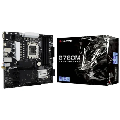 Afbeelding van BioStar B760MX2 E Pro D4 Moederbord Socket Intel 1700 Vormfactor ATX chipset Intel® B760