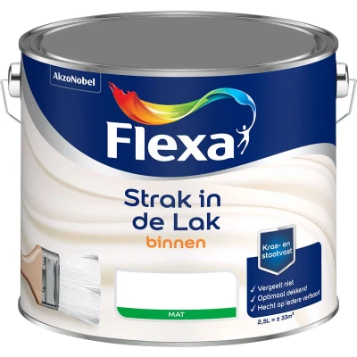 Afbeelding van flexa strak in de lak binnenlak mat antracietgrijs 0.75 ltr