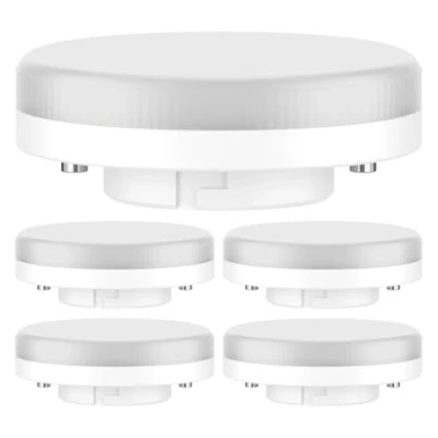 Afbeelding van ledscom.de 5 stuks GX53 LED lamp, warm wit (2700 K), 4,2 W, 372lm, 96, mat