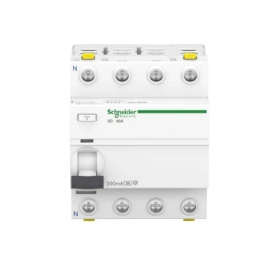 Afbeelding van Schneider Electric A9Z24440 aardlekschakelaar iID, 4P, 40A, 300mA, type A, kleurrijk, 40 ampère, wit