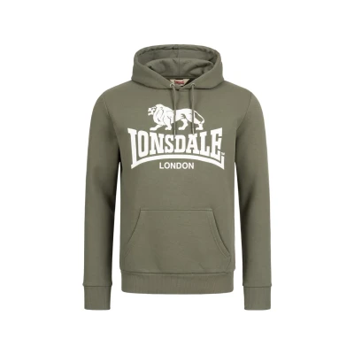 Afbeelding van Lonsdale Sherborne Hoodie, Heren, Maat: 3XL, Green/white