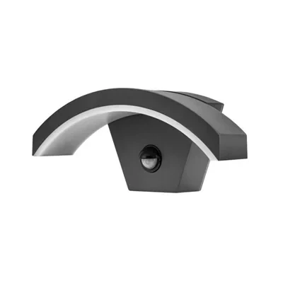 Afbeelding van Integral LED Buitenlamp Curve +Sensor 380LM 8W 4000K Grijs