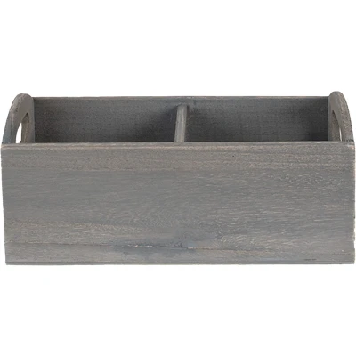 Afbeelding van Clayre &amp; Eef Brievenhouder 30x15x13 cm Grijs Hout Rechthoek Postbakje
