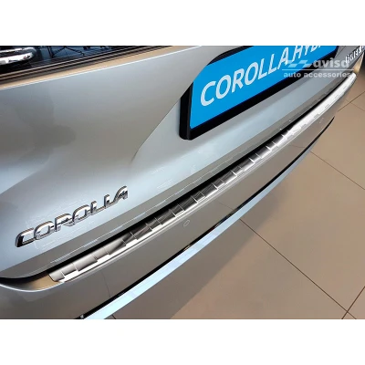 Afbeelding van Avisa RVS Achterbumperprotector passend voor Toyota Corolla XII Combi 2019 &#039;Ribs&#039;