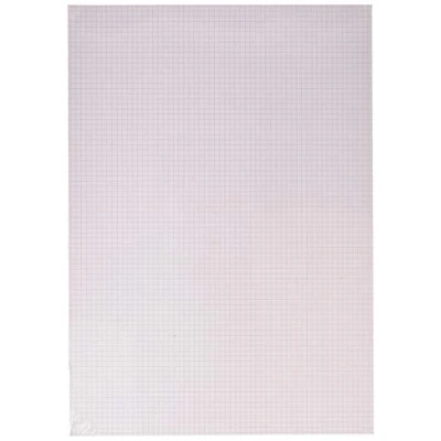 Afbeelding van Clairefontaine 975186C Bristol pakket, 20 vellen, geruit, kleine ruitjes, wit, extra glad, A3, 29,7 x 42 cm, 205 g, ideaal voor technische tekenen met veer en modelbouw
