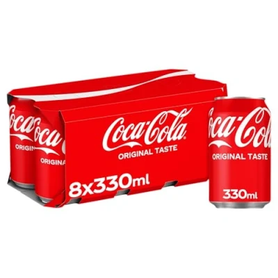 Afbeelding van Coca Cola Originele smaak 8 x 330ml blikjes