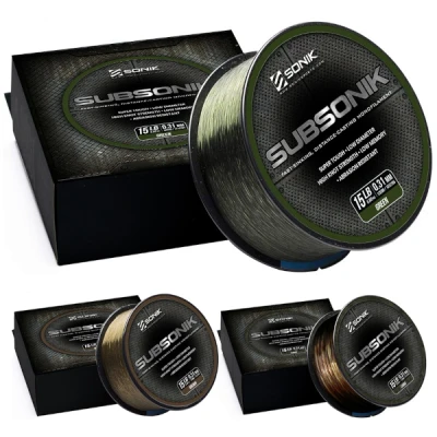 Afbeelding van Sonik Subsonik Brown 15lbs 1200m 0.31mm Nylon vislijn