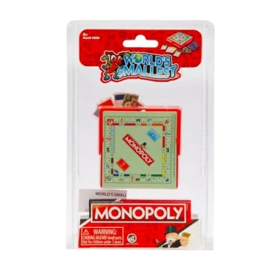Afbeelding van Giochi Preziosi World&#039;s Smallest het kleinste monopoly aller tijden, dat je ook in tas kunt opbergen, maar met dezelfde functies als de originele versie, voor kinderen vanaf 6 jaar
