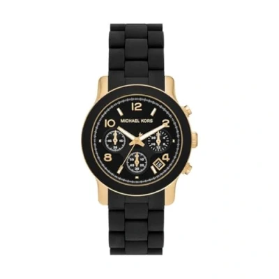 Afbeelding van Michael Kors horloge MK7385 Runway zwart