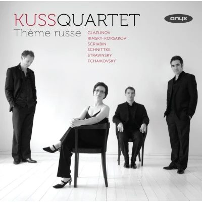 Afbeelding van Kuss Quartet Thème Russe: Glazunov, Rimsky Korsakov, Scriabin, Stravinsky, Tchaikovsky (CD)