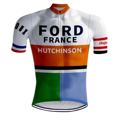 Afbeelding van Retro Wielershirt &#039;Le Maître&#039; Anquetil van REDTED M