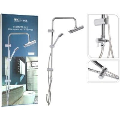 Afbeelding van Bathroom Solutions Doucheset Regendouche en Handdouche Chroom