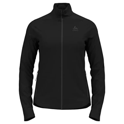 Afbeelding van Longsleeve Odlo Women Mid Layer Full Zip Berra Black L