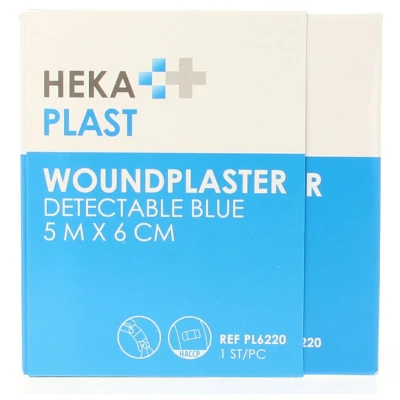 Afbeelding van Hekaplast Dispenser 5m X 6cm Detectable, 1 stuks