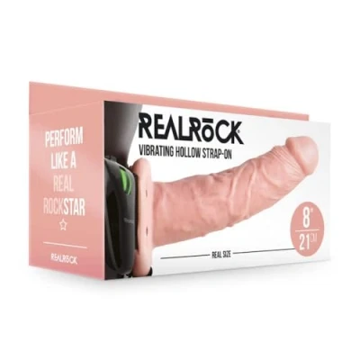 Afbeelding van Vibrating Hollow Strap On without Balls 8 / 20,5 cm