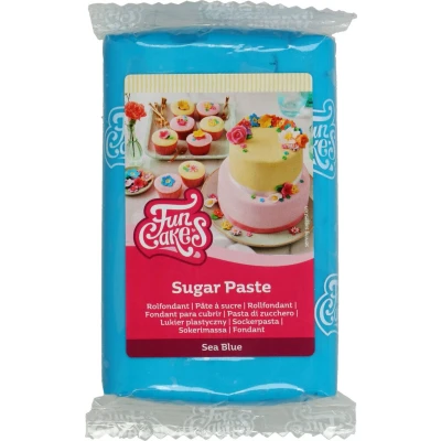 Afbeelding van FunCakes Rolfondant Fondant voor Cupcakes en Taarten Zeeblauw 250g