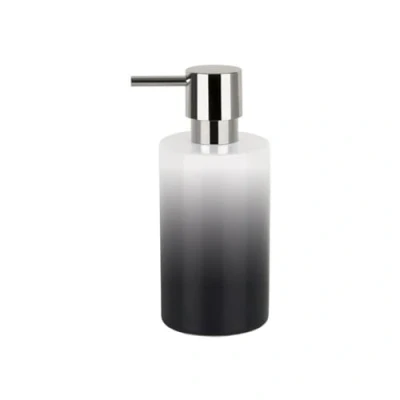 Afbeelding van Spirella Tube zeepdispenser met pomp vloeibare porselein 300 ml duurzaam en robuust grijs/wit