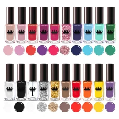 Afbeelding van Set van 20 flesjes nagellak verschillende rijke kleuren Deluxe geschenkdoos 2 bladwijzers inbegrepen