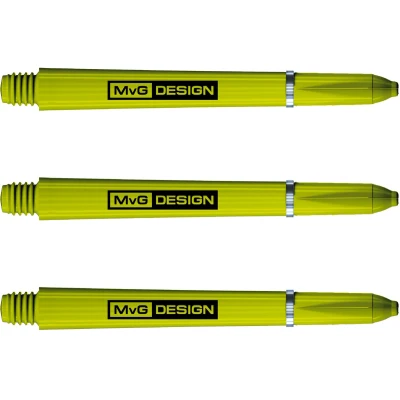 Afbeelding van WINMAU Michael van Gerwen MvG Medium Groen en Zwart 1 set per verpakking (in totaal 3 Dart schachten)