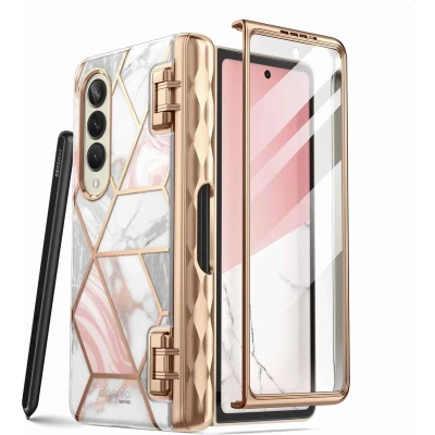 Afbeelding van Supcase Samsung Galaxy Z Fold 4 Cosmo Case (Marble)
